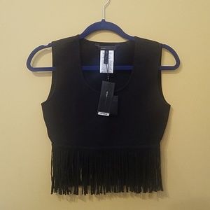 BCBG, Sweater, Top, Fringe